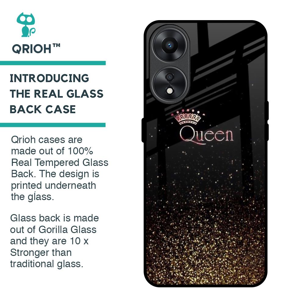I Am The Queen Glass Case for Oppo A78 5G