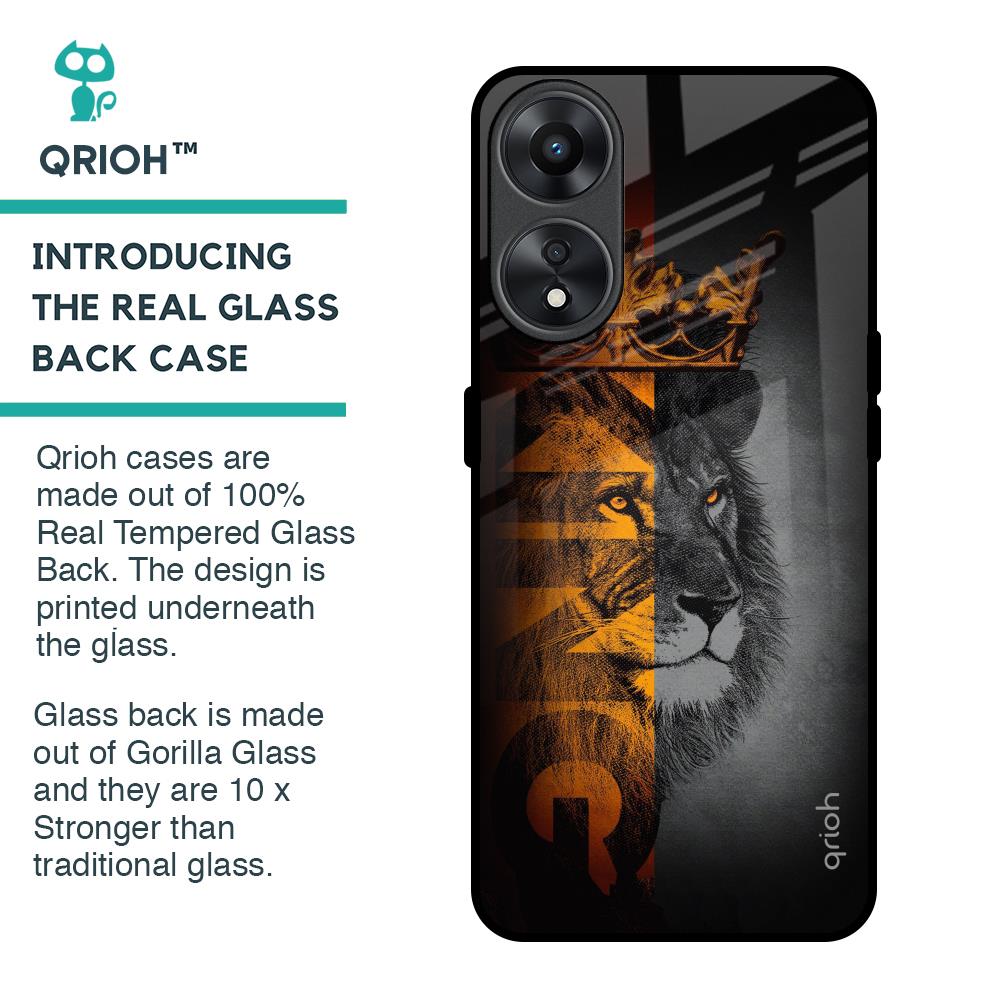 King Of Forest Glass Case for Oppo A78 5G