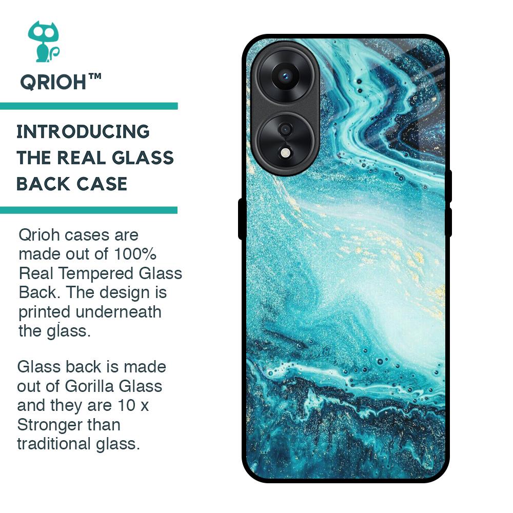 Sea Water Glass Case for Oppo A78 5G