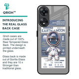 Space Flight Pass Glass Case for Oppo A78 5G