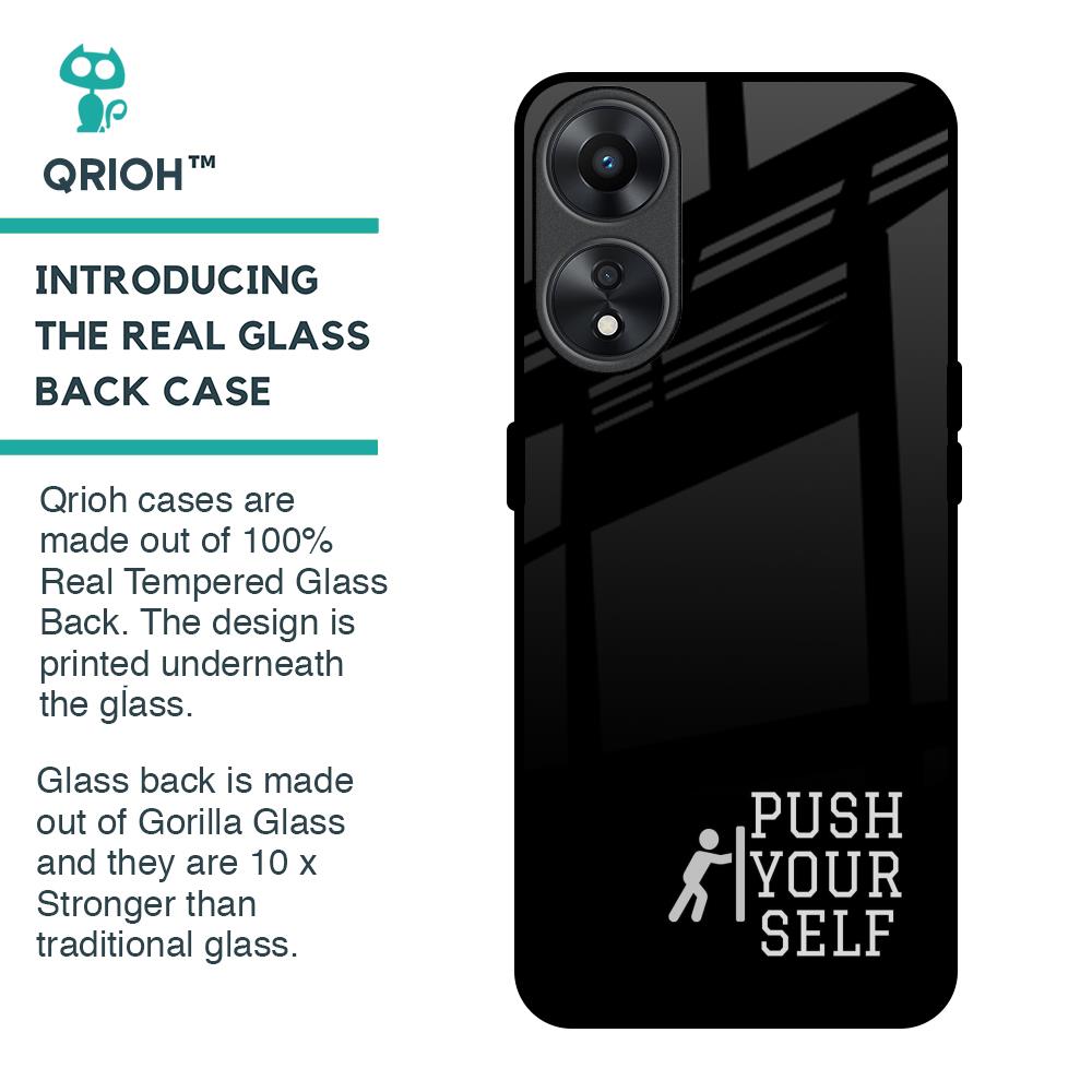 Push Your Self Glass Case for Oppo A78 5G