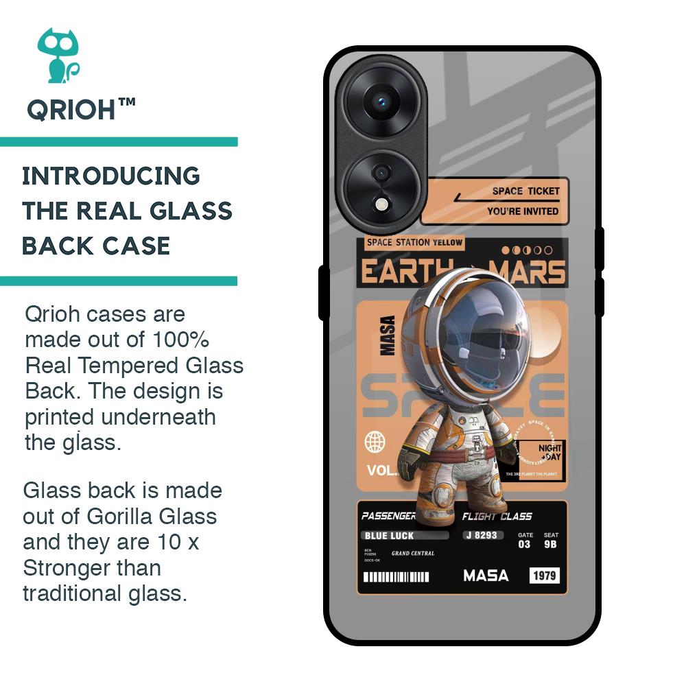 Space Ticket Glass Case for Oppo A78 5G