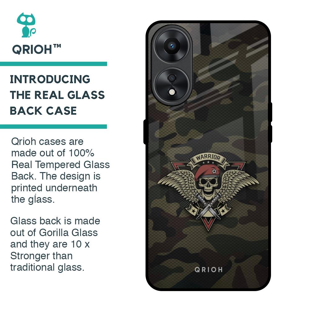 Army Warrior Glass Case for Oppo A78 5G