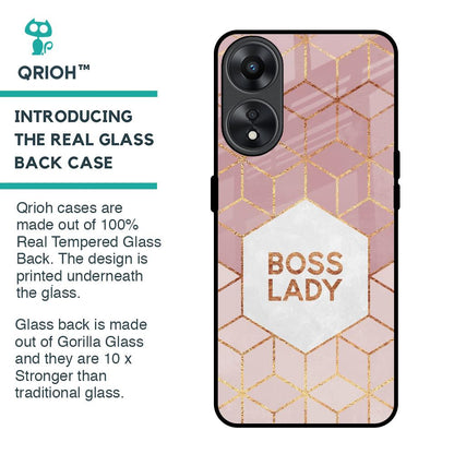 Boss Lady Glass Case for Oppo A78 5G