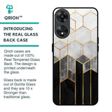 Tricolor Pattern Glass Case for Oppo A78 5G