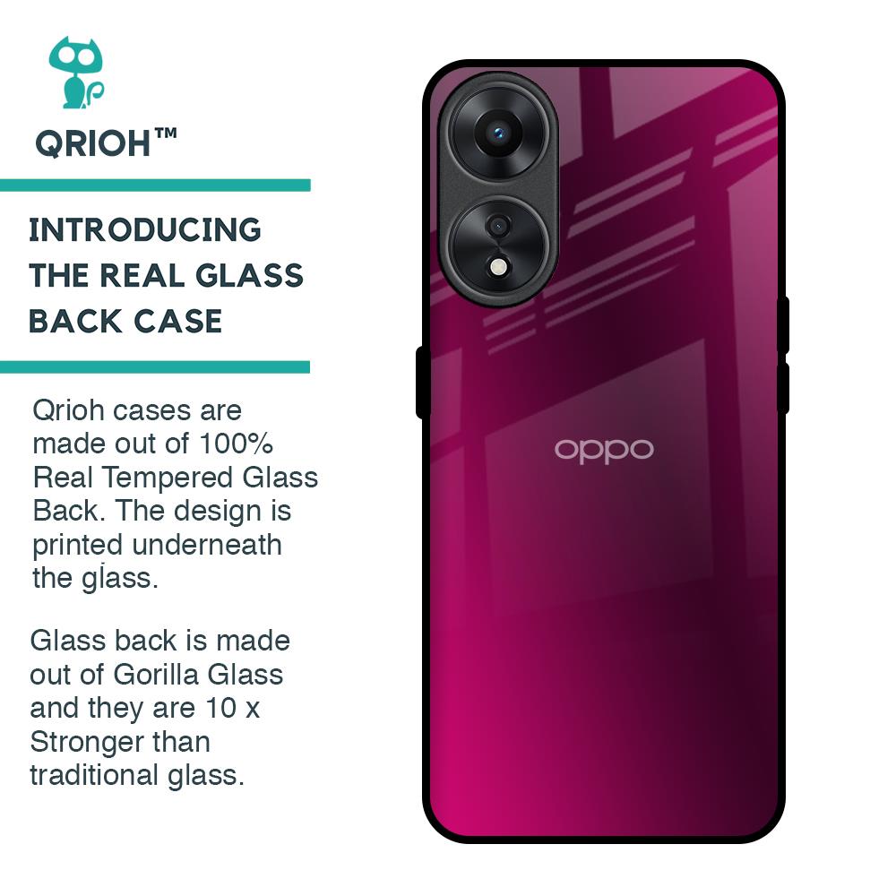 Pink Burst Glass Case for Oppo A78 5G