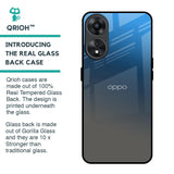 Blue Grey Ombre Glass Case for Oppo A78 5G