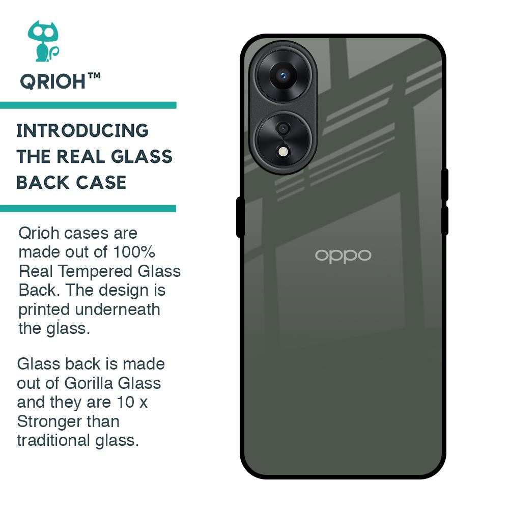 Charcoal Glass Case for Oppo A78 5G