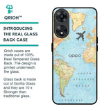 Fly Around The World Glass Case for Oppo A78 5G