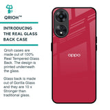 Solo Maroon Glass case for Oppo A78 5G