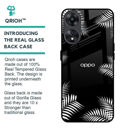 Zealand Fern Design Glass Case For Oppo A78 5G