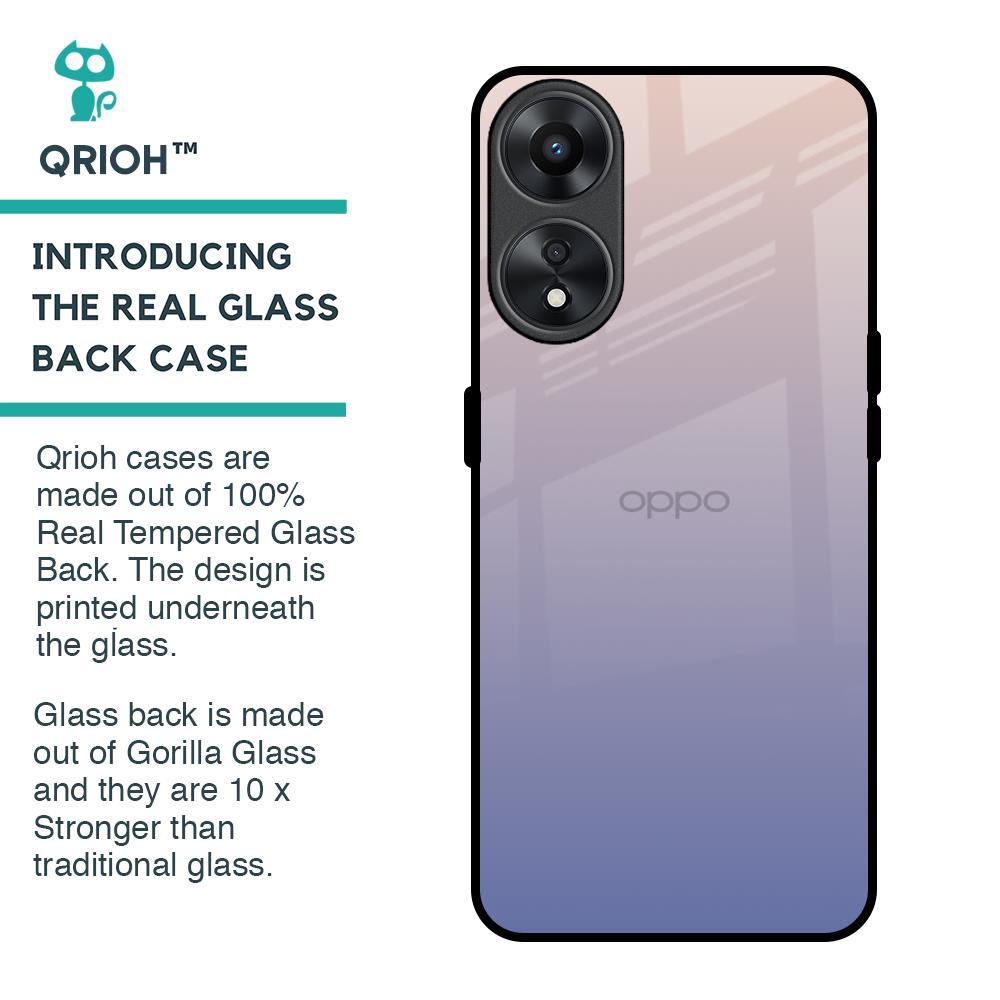 Rose Hue Glass Case for Oppo A78 5G
