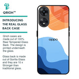 Wavy Color Pattern Glass Case for Oppo A78 5G
