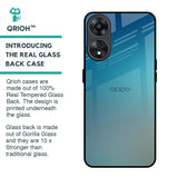 Sea Theme Gradient Glass Case for Oppo A78 5G