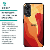 Magma Color Pattern Glass Case for Oppo A78 5G