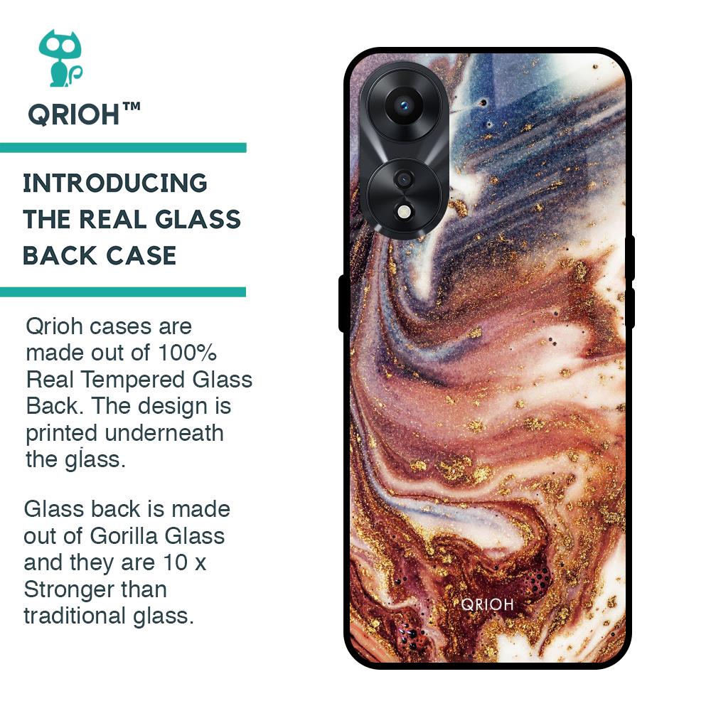 Exceptional Texture Glass Case for Oppo A78 5G