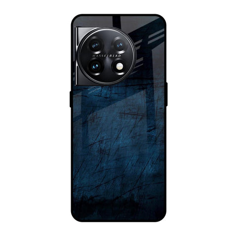 Dark Blue Grunge OnePlus 11 5G Glass Back Cover Online