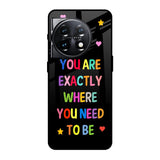 Magical Words OnePlus 11 5G Glass Back Cover Online