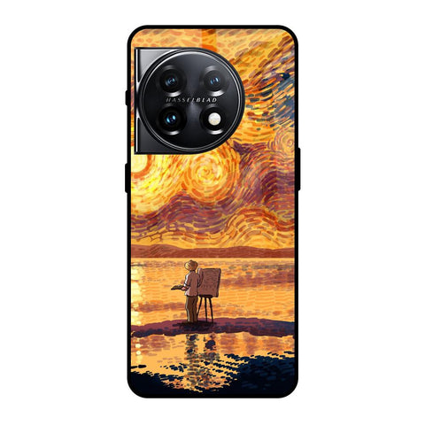 Sunset Vincent OnePlus 11 5G Glass Back Cover Online