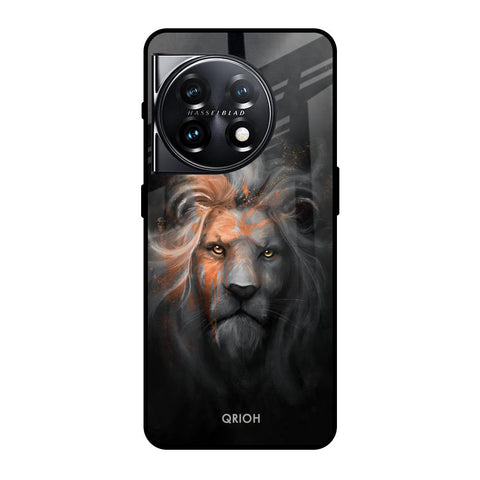 Devil Lion OnePlus 11 5G Glass Back Cover Online