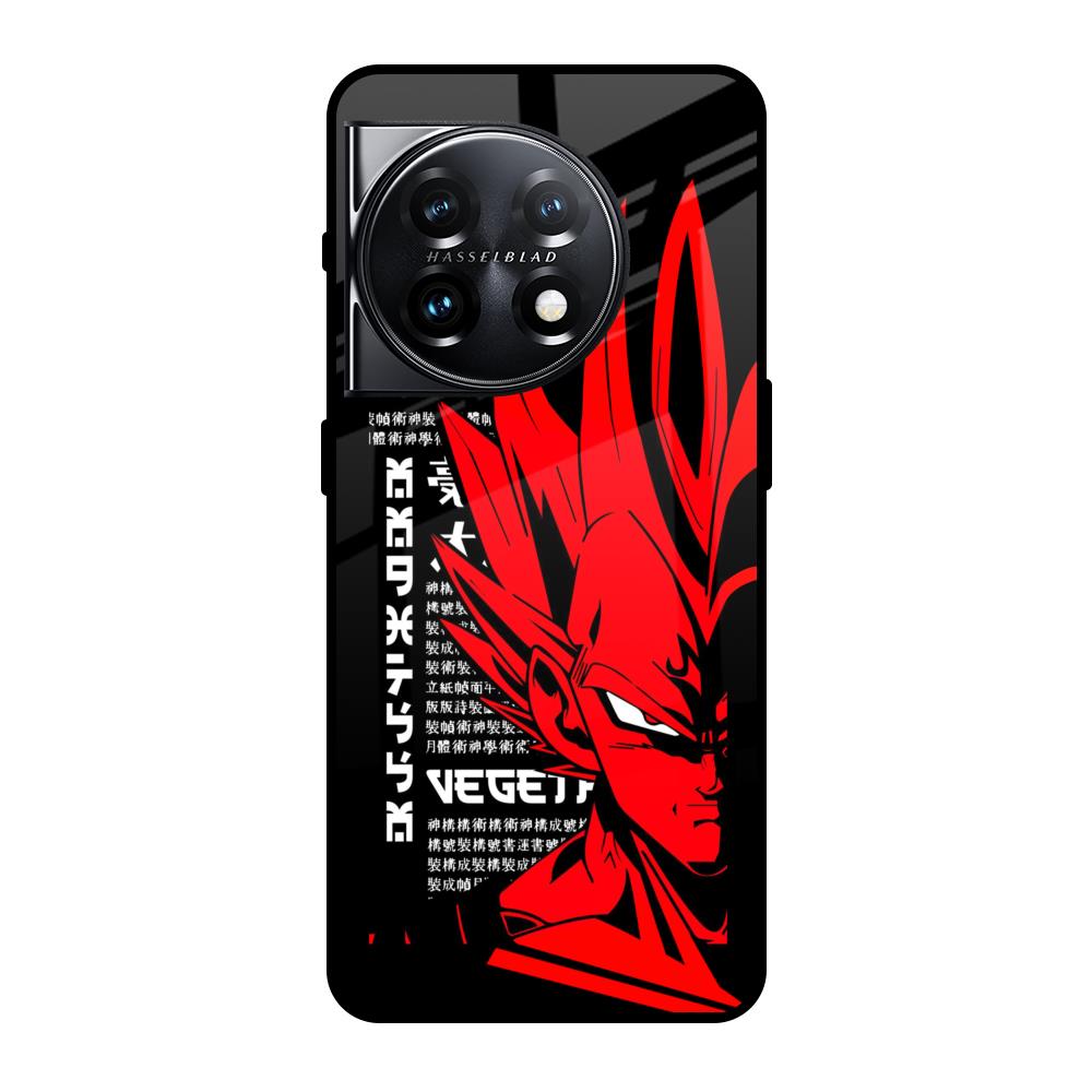 Red Vegeta OnePlus 11 5G Glass Back Cover Online