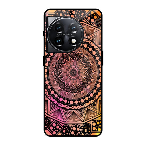 Floral Mandala OnePlus 11 5G Glass Back Cover Online