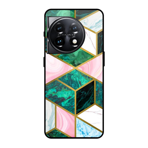 Seamless Green Marble OnePlus 11 5G Glass Back Cover Online
