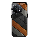 Tri Color Wood OnePlus 11 5G Glass Back Cover Online