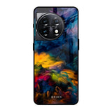 Multicolor Oil Painting OnePlus 11 5G Glass Back Cover Online