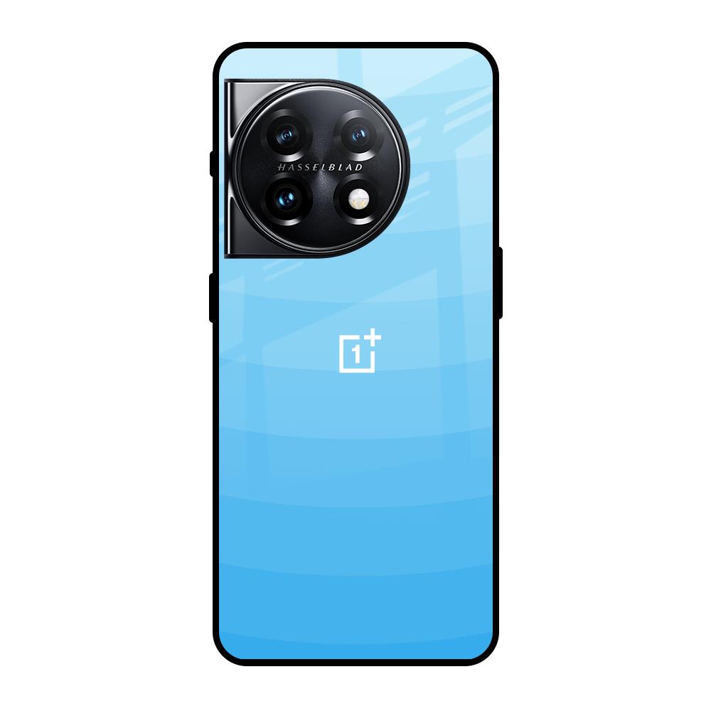 Wavy Blue Pattern OnePlus 11 5G Glass Back Cover Online