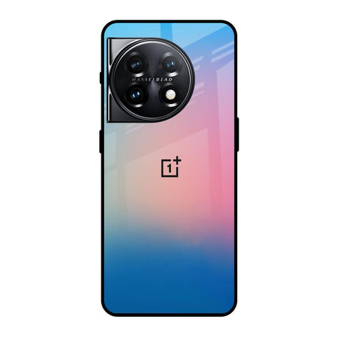 Blue & Pink Ombre OnePlus 11 5G Glass Back Cover Online