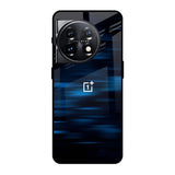Blue Rough Abstract OnePlus 11 5G Glass Back Cover Online