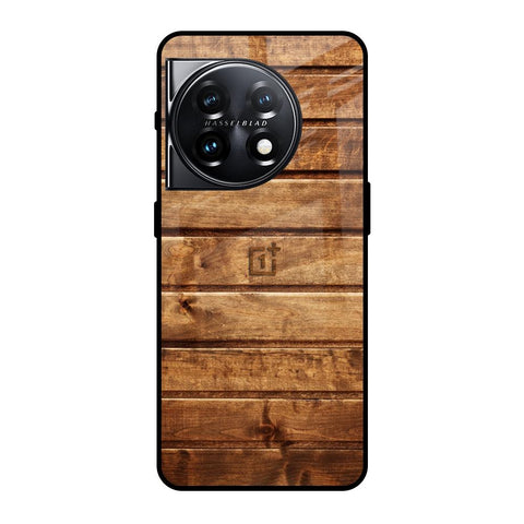 Wooden Planks OnePlus 11 5G Glass Back Cover Online