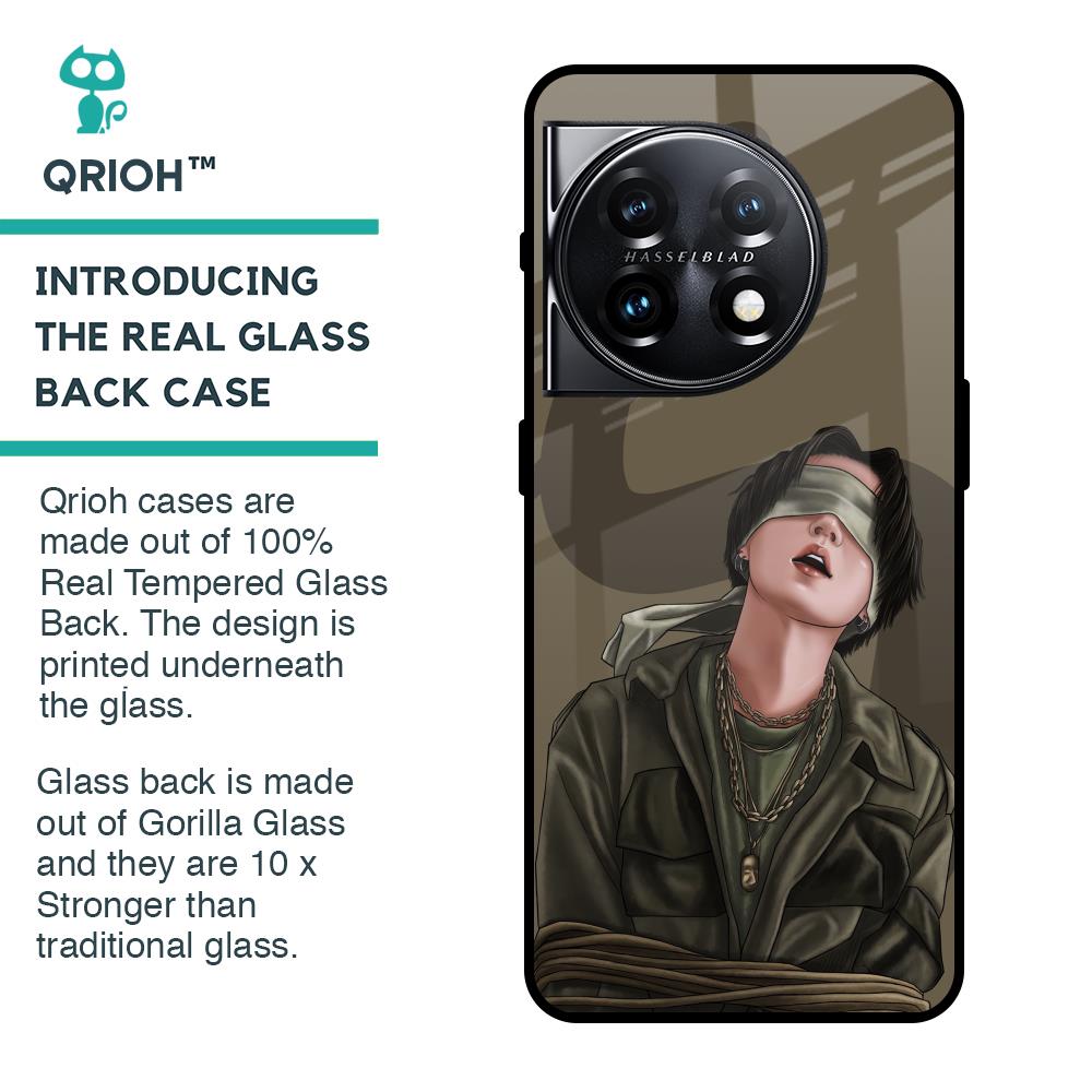 Blind Fold Glass Case for OnePlus 11 5G