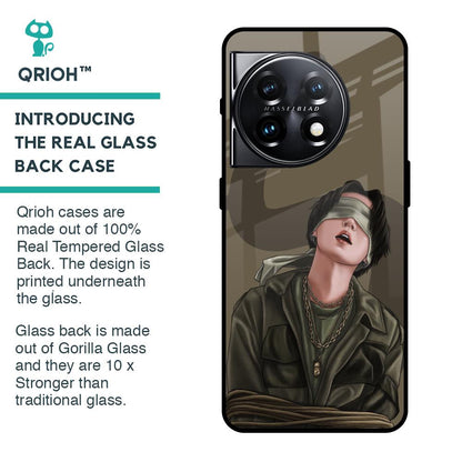 Blind Fold Glass Case for OnePlus 11 5G
