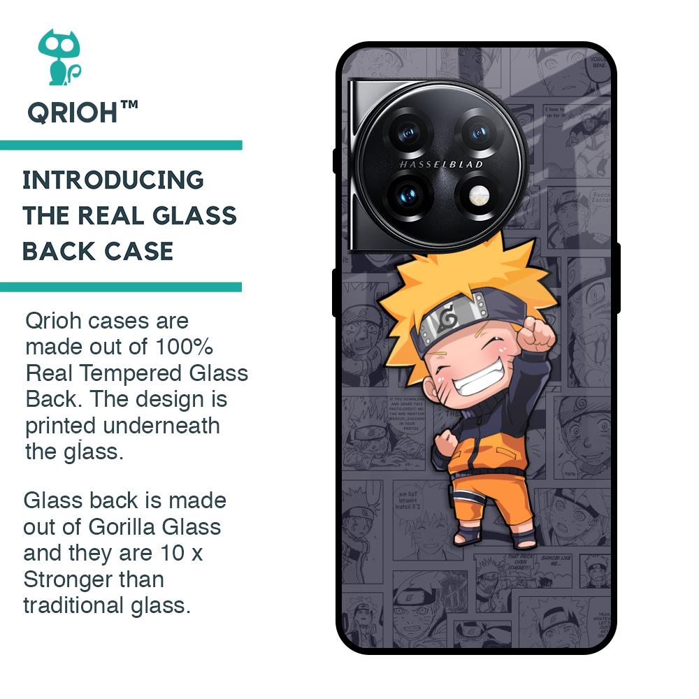 Orange Chubby Glass Case for OnePlus 11 5G