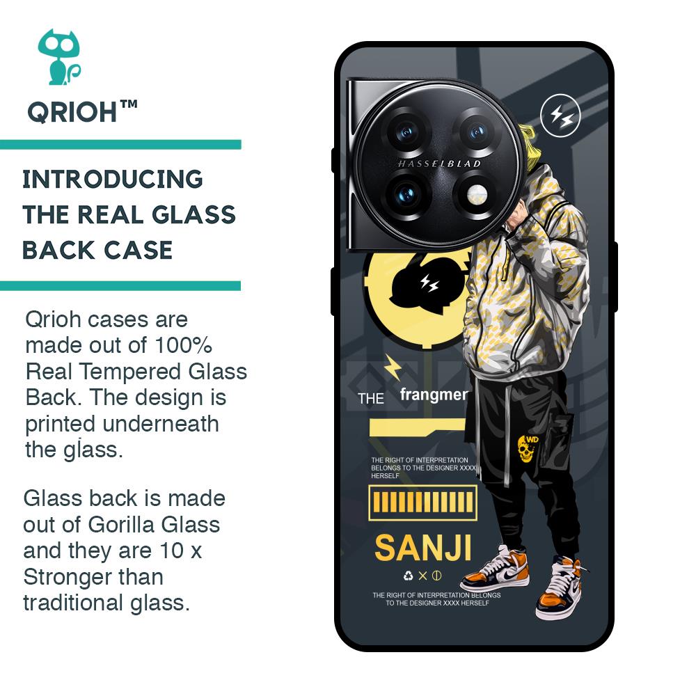 Cool Sanji Glass Case for OnePlus 11 5G