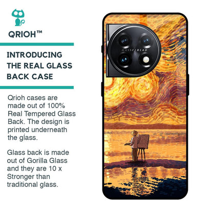 Sunset Vincent Glass Case for OnePlus 11 5G