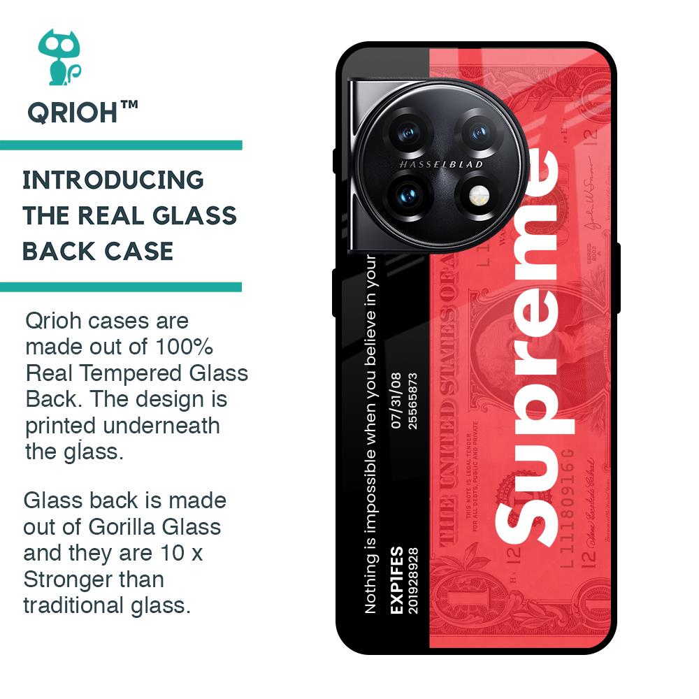 Supreme Ticket Glass Case for OnePlus 11 5G