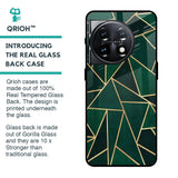 Abstract Green Glass Case For OnePlus 11 5G
