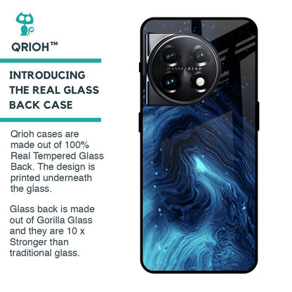 Dazzling Ocean Gradient Glass Case For OnePlus 11 5G