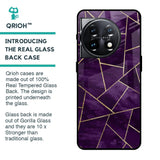 Geometric Purple Glass Case For OnePlus 11 5G