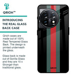 Vertical Stripes Glass Case for OnePlus 11 5G