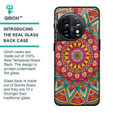 Elegant Mandala Glass Case for OnePlus 11 5G