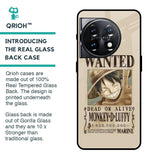 Luffy Wanted Glass Case for OnePlus 11 5G