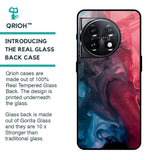 Blue & Red Smoke Glass Case for OnePlus 11 5G