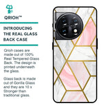 Geometrical Marble Glass Case for OnePlus 11 5G
