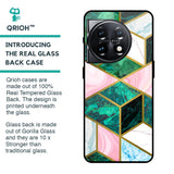 Seamless Green Marble Glass Case for OnePlus 11 5G