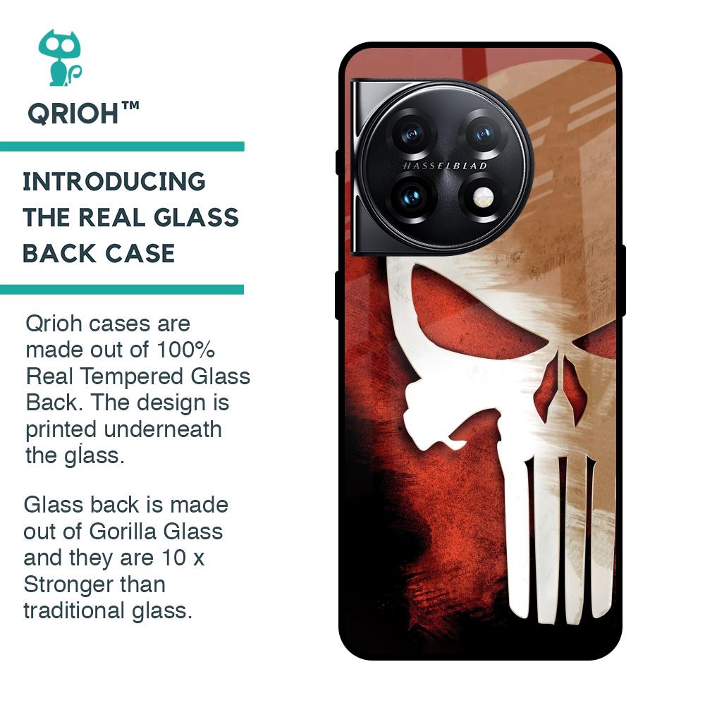 Red Skull Glass Case for OnePlus 11 5G