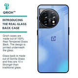 Vibrant Blue Texture Glass Case for OnePlus 11 5G